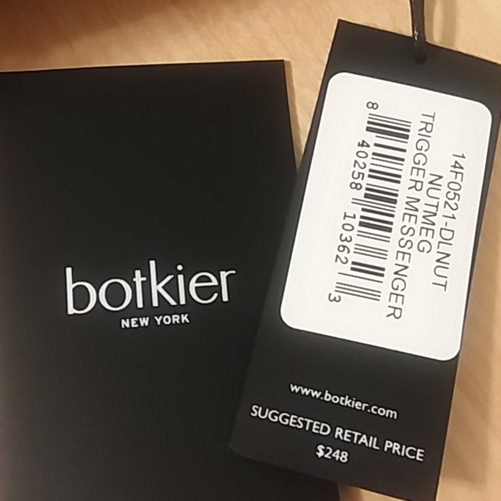 Botkier Trigger Leather Convertible Crossbody Messenger Bag in Nutmeg Color NWT - Picture 15 of 16